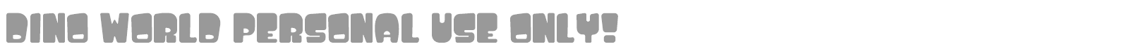 Dino World font preview